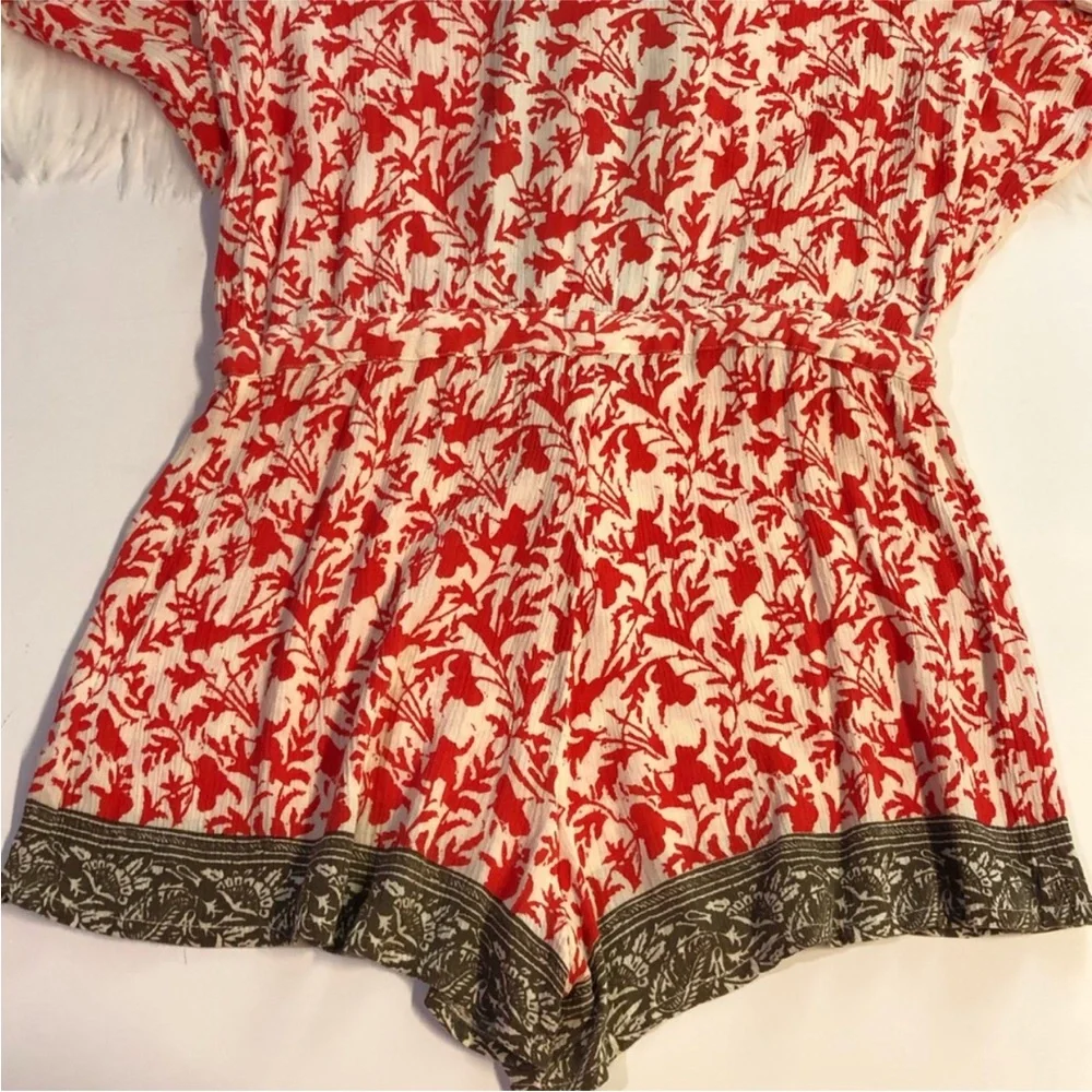 Free People Resort Romper Gardenia Combo | Size Extra Small